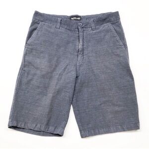 ELXR blue flat front shorts